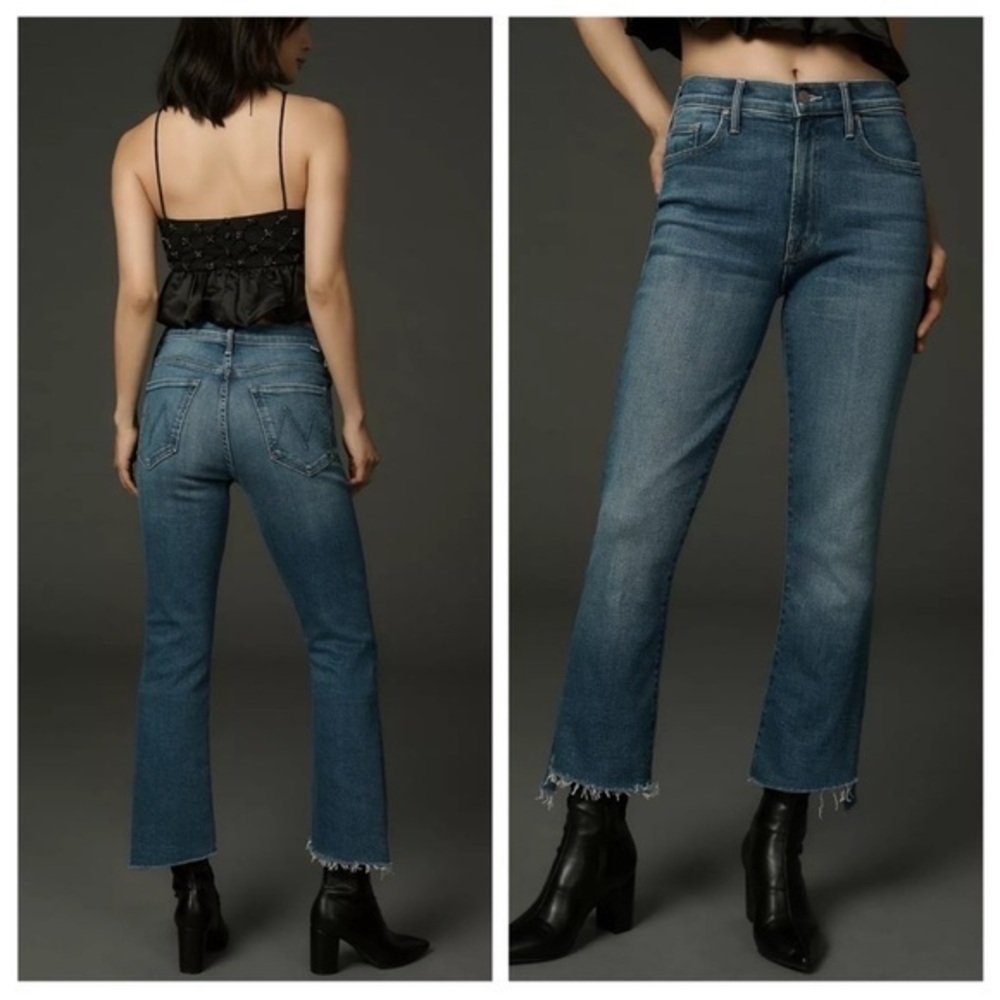 Mother Jeans The Insider Crop Step Fray in Work Hard Play Hard
